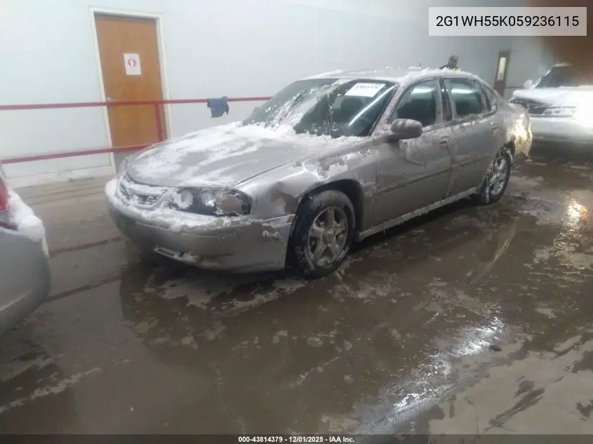 2G1WH55K059236115 2005 Chevrolet Impala Ls