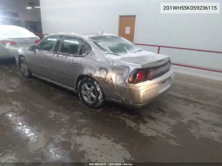 2G1WH55K059236115 2005 Chevrolet Impala Ls