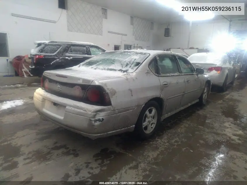2G1WH55K059236115 2005 Chevrolet Impala Ls