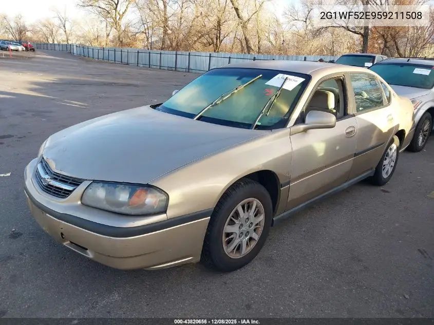 2G1WF52E959211508 2005 Chevrolet Impala
