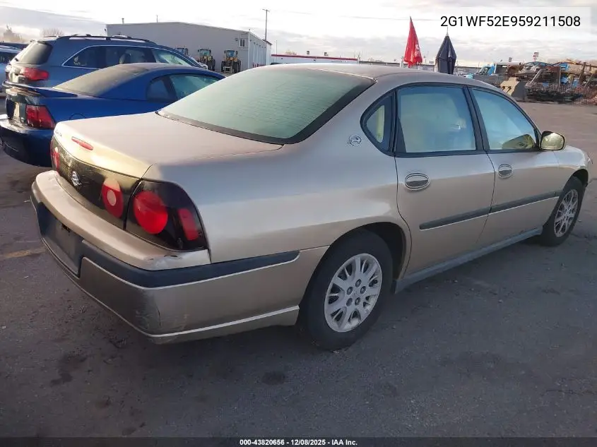 2G1WF52E959211508 2005 Chevrolet Impala