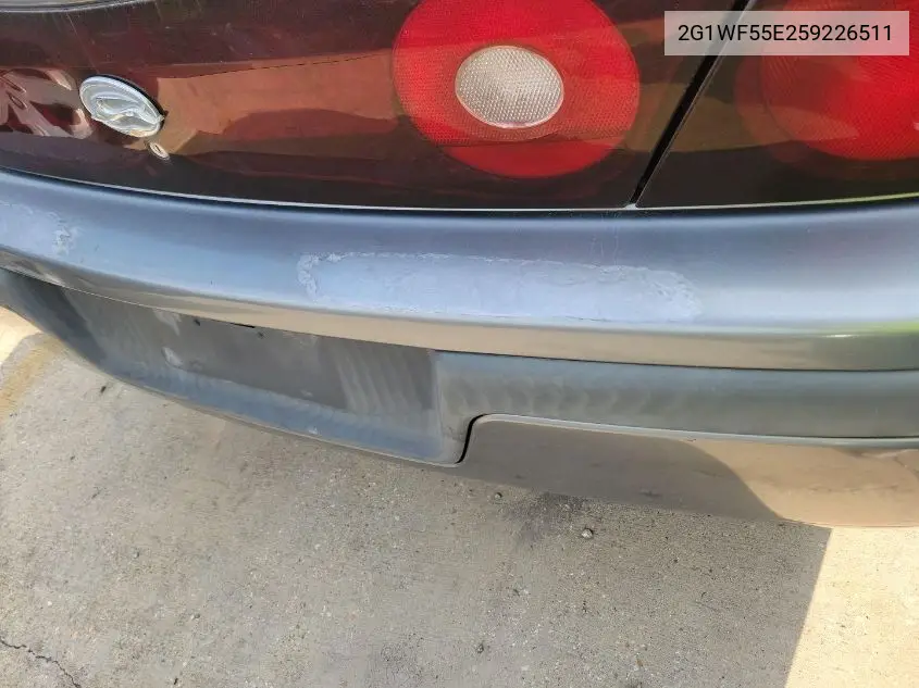 2G1WF55E259226511 2005 Chevrolet Impala