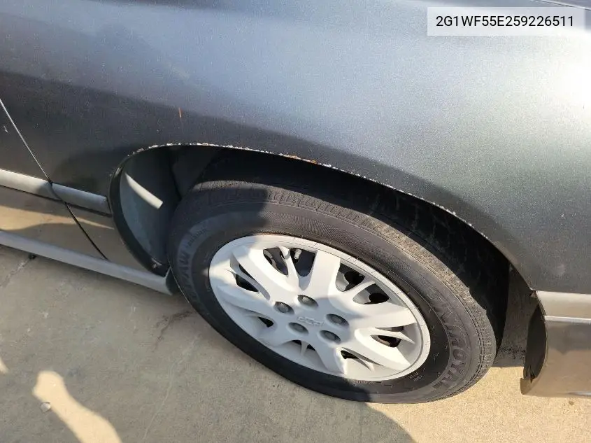 2G1WF55E259226511 2005 Chevrolet Impala