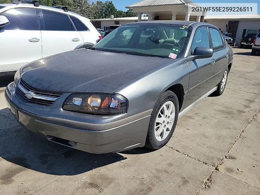 2G1WF55E259226511 2005 Chevrolet Impala
