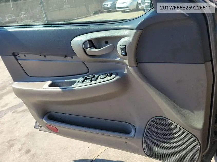 2G1WF55E259226511 2005 Chevrolet Impala
