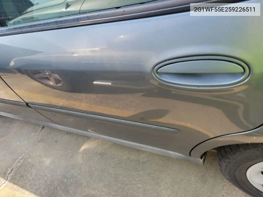2G1WF55E259226511 2005 Chevrolet Impala