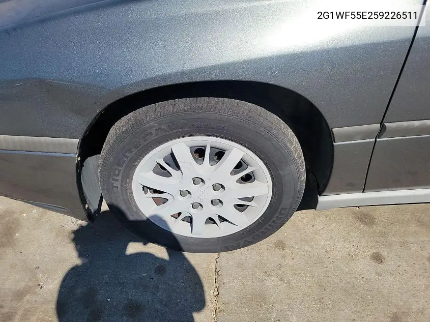 2G1WF55E259226511 2005 Chevrolet Impala