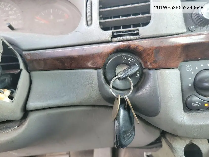 2G1WF52E559240648 2005 Chevrolet Impala