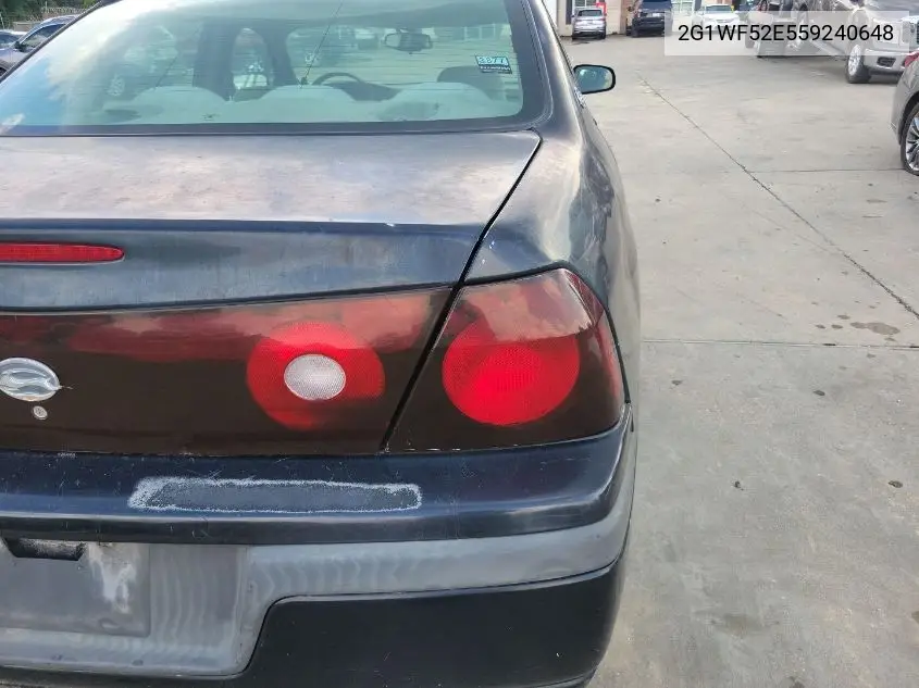 2G1WF52E559240648 2005 Chevrolet Impala