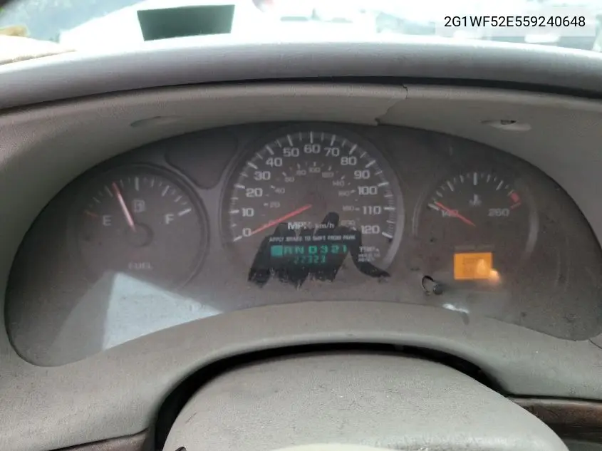 2G1WF52E559240648 2005 Chevrolet Impala