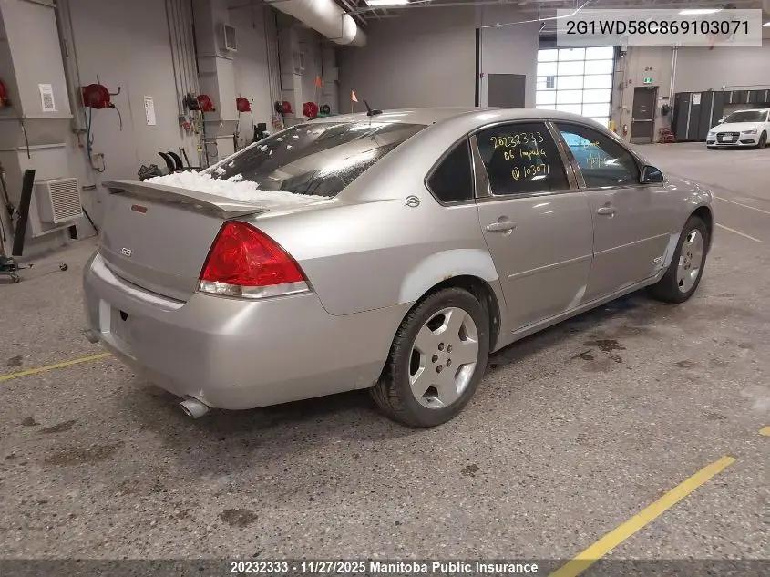 2G1WD58C869103071 2006 Chevrolet Impala Ss