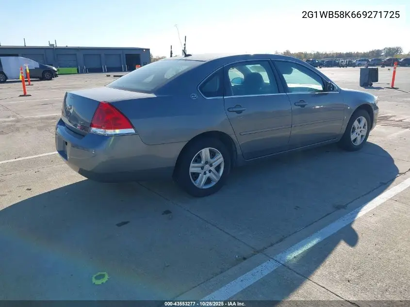 2G1WB58K669271725 2006 Chevrolet Impala Ls