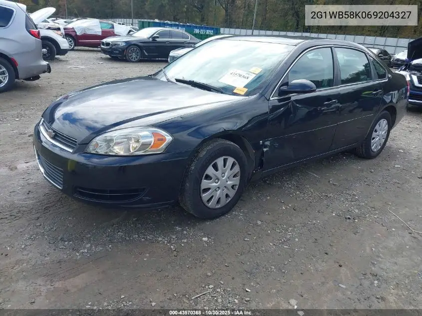 2G1WB58K069204327 2006 Chevrolet Impala Ls