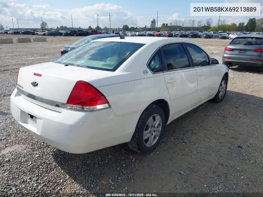 2G1WB58KX69213889 2006 Chevrolet Impala Ls