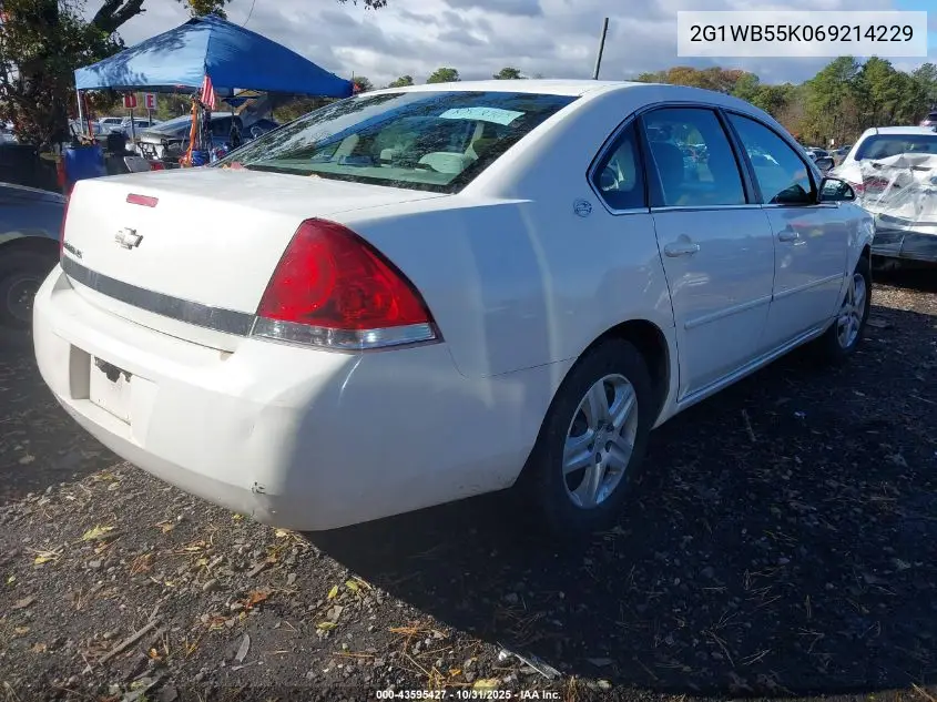 2G1WB55K069214229 2006 Chevrolet Impala Ls