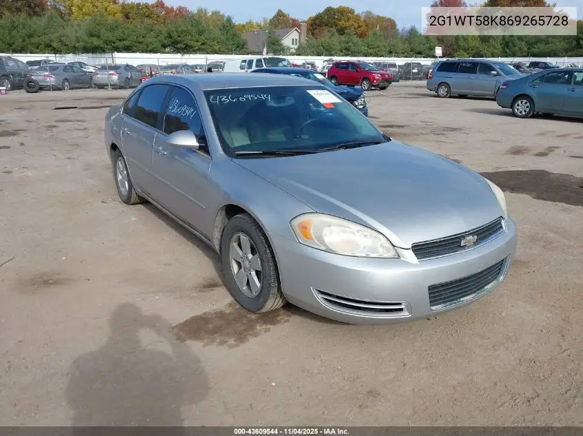 2G1WT58K869265728 2006 Chevrolet Impala Lt