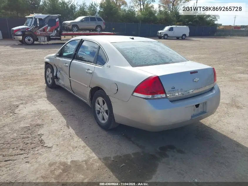 2G1WT58K869265728 2006 Chevrolet Impala Lt
