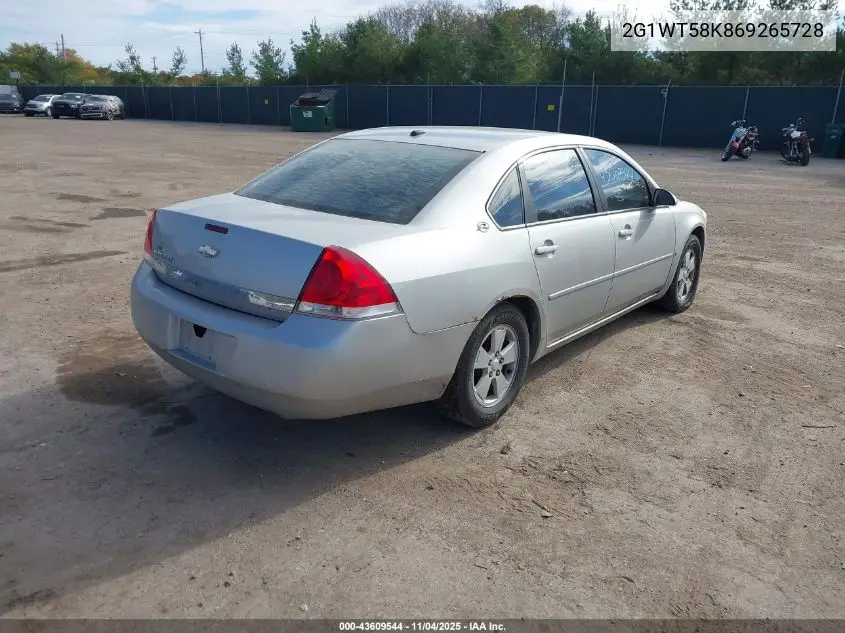 2G1WT58K869265728 2006 Chevrolet Impala Lt