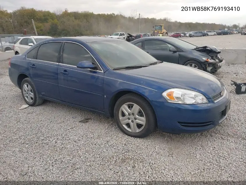 2G1WB58K769193410 2006 Chevrolet Impala Ls