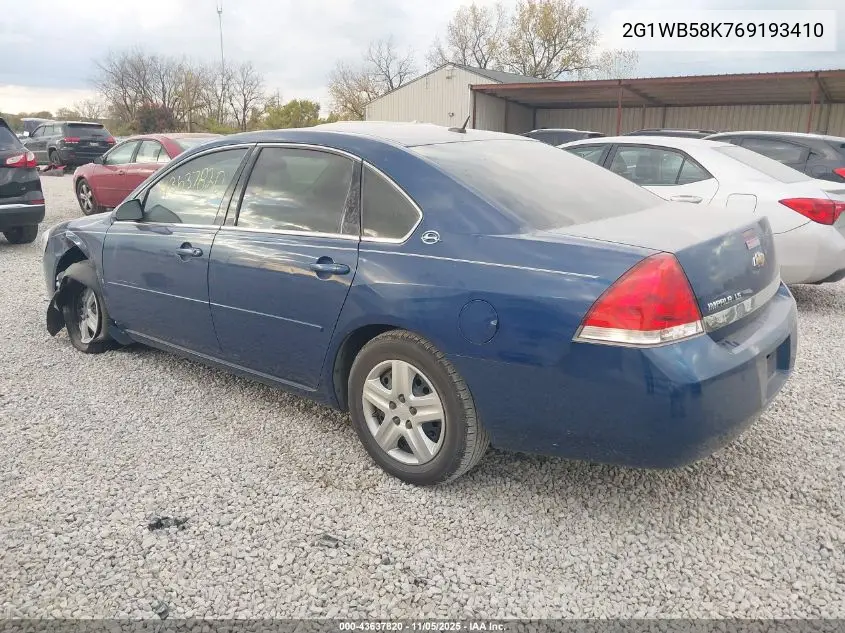 2G1WB58K769193410 2006 Chevrolet Impala Ls