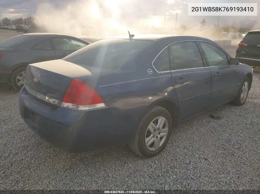 2G1WB58K769193410 2006 Chevrolet Impala Ls