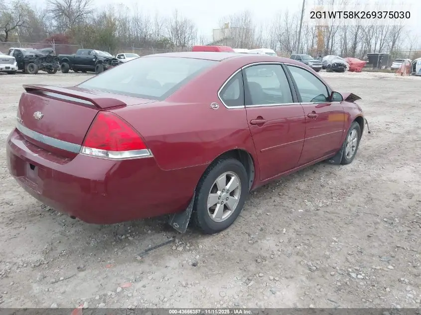 2G1WT58K269375030 2006 Chevrolet Impala Lt