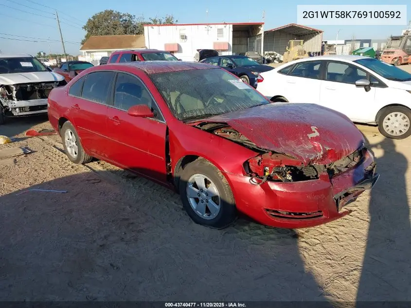2G1WT58K769100592 2006 Chevrolet Impala Lt