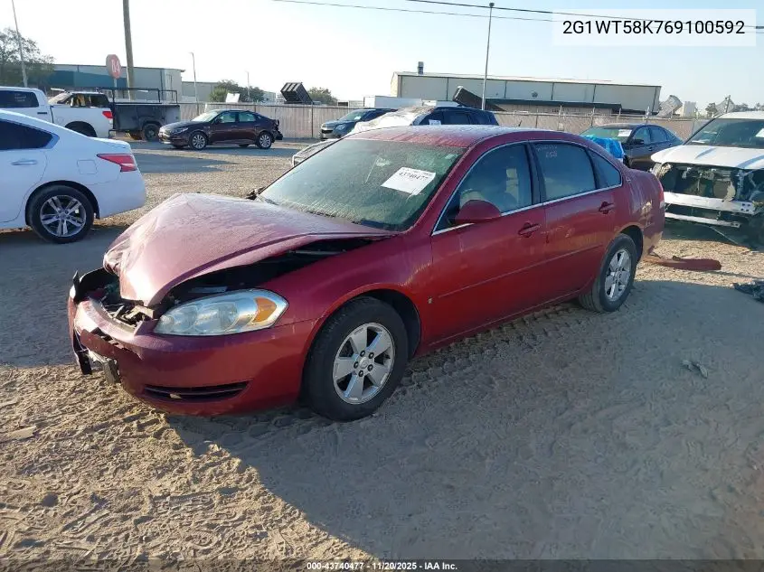 2G1WT58K769100592 2006 Chevrolet Impala Lt