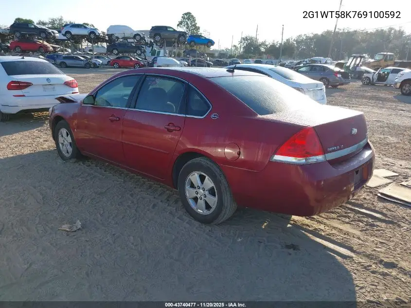 2G1WT58K769100592 2006 Chevrolet Impala Lt