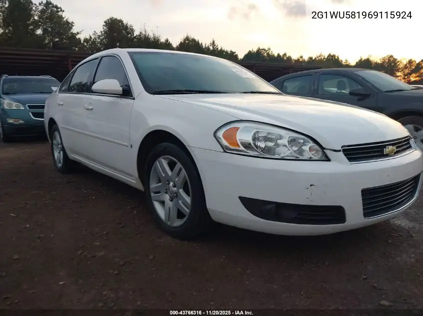 2G1WU581969115924 2006 Chevrolet Impala Ltz