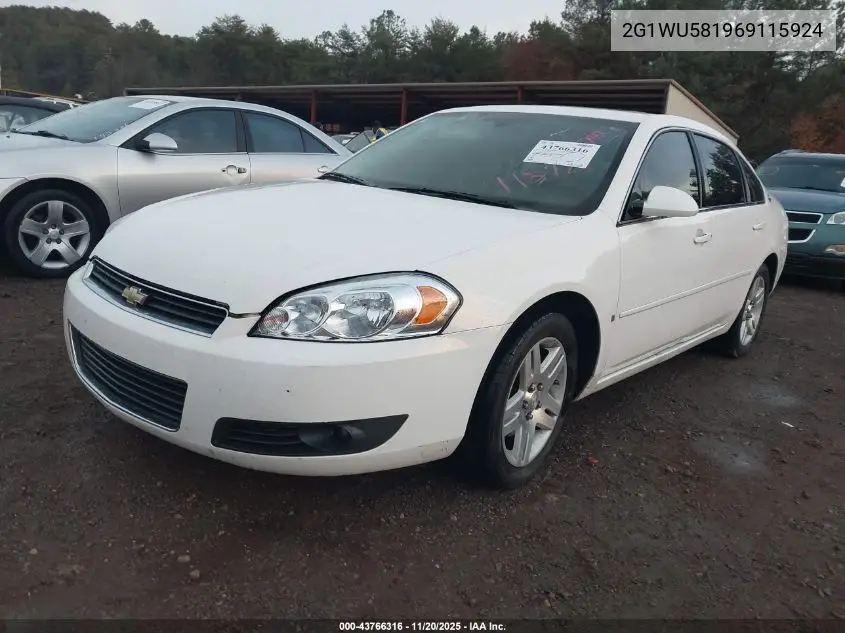 2G1WU581969115924 2006 Chevrolet Impala Ltz
