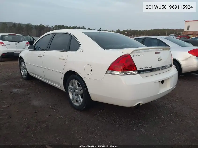 2G1WU581969115924 2006 Chevrolet Impala Ltz