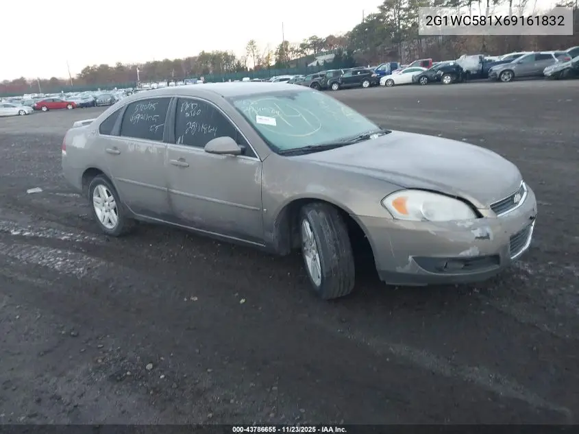 2G1WC581X69161832 2006 Chevrolet Impala Lt