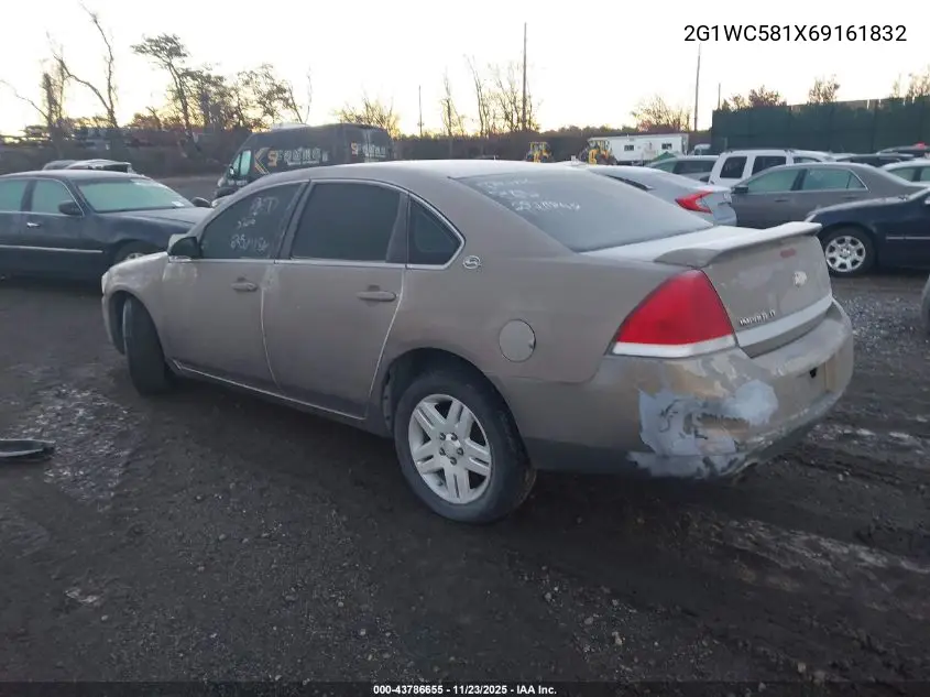 2G1WC581X69161832 2006 Chevrolet Impala Lt