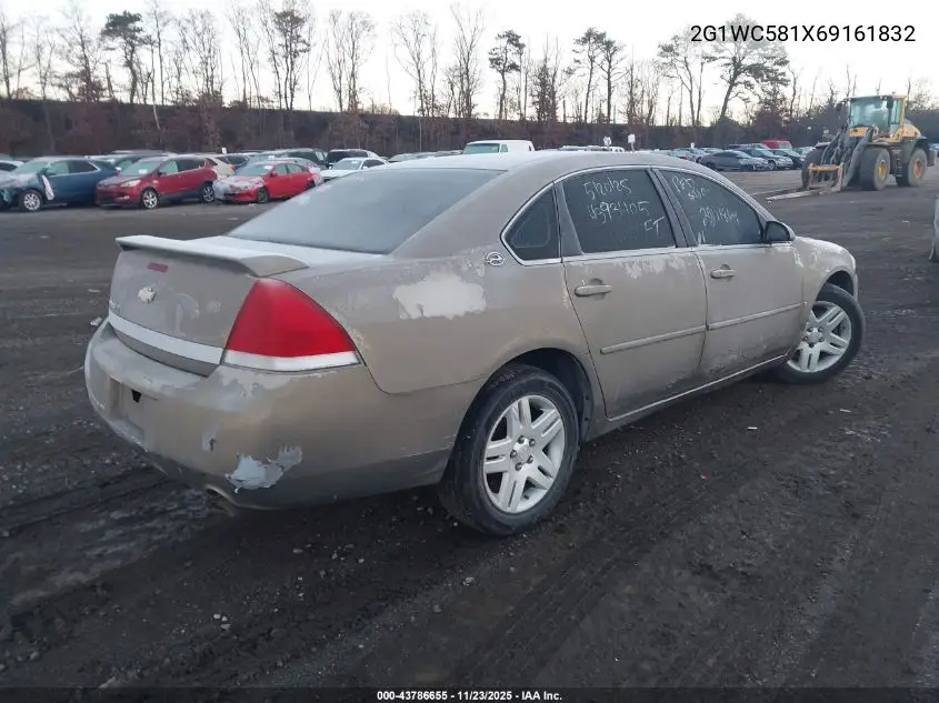 2G1WC581X69161832 2006 Chevrolet Impala Lt