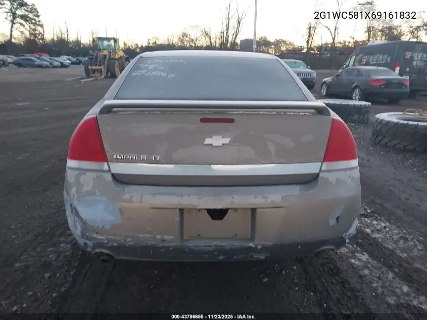 2G1WC581X69161832 2006 Chevrolet Impala Lt