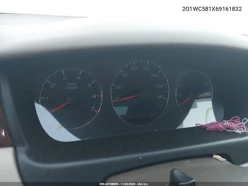 2G1WC581X69161832 2006 Chevrolet Impala Lt