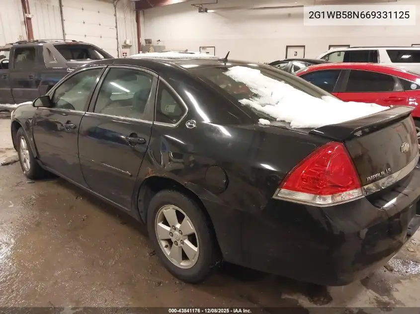 2G1WB58N669331125 2006 Chevrolet Impala Ls