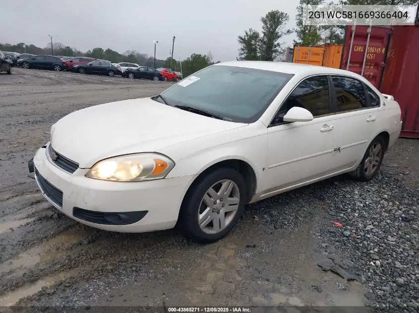 2G1WC581669366404 2006 Chevrolet Impala Lt