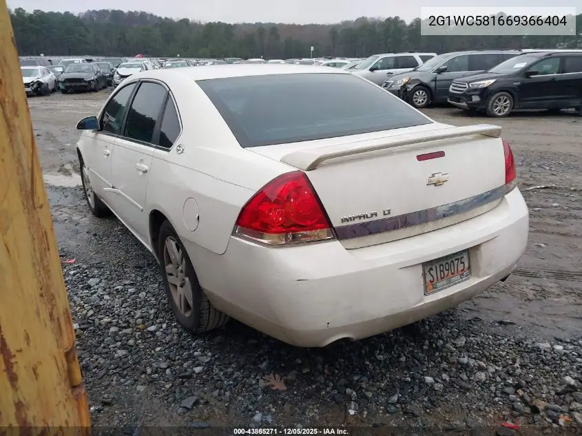 2G1WC581669366404 2006 Chevrolet Impala Lt