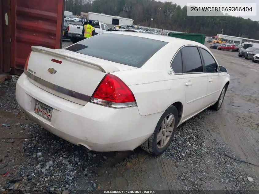 2G1WC581669366404 2006 Chevrolet Impala Lt