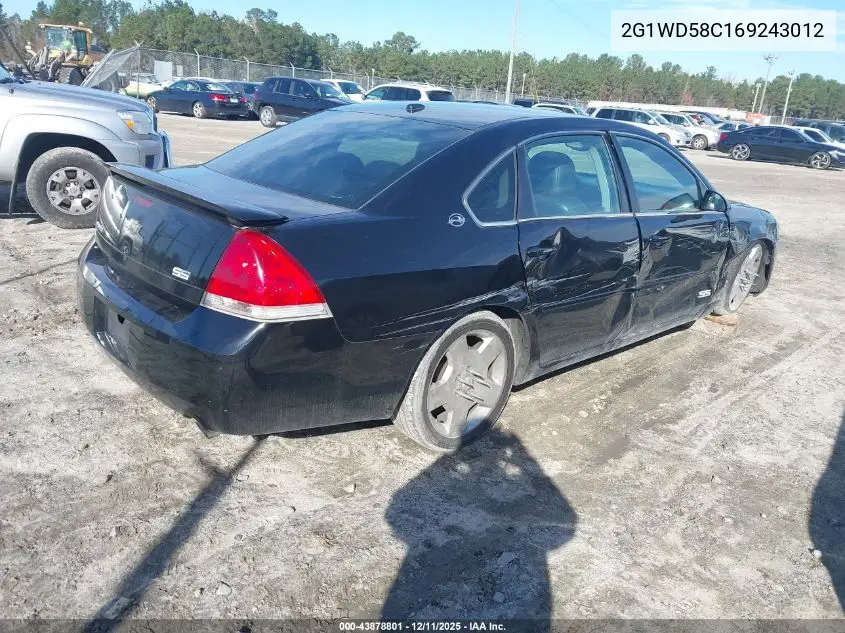 2G1WD58C169243012 2006 Chevrolet Impala Ss