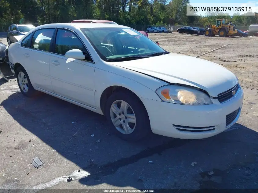 2G1WB55K379135915 2007 Chevrolet Impala Ls