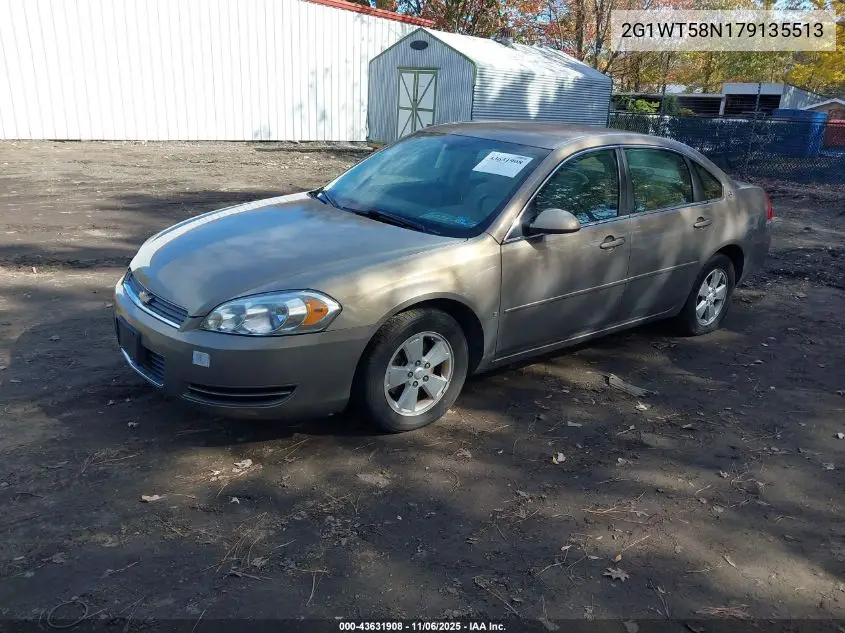 2G1WT58N179135513 2007 Chevrolet Impala Lt