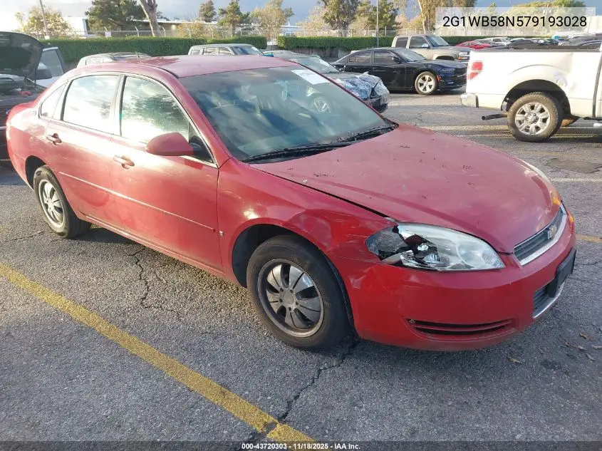 2G1WB58N579193028 2007 Chevrolet Impala Ls