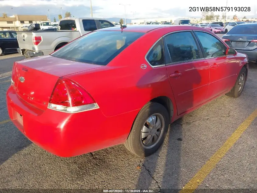 2G1WB58N579193028 2007 Chevrolet Impala Ls