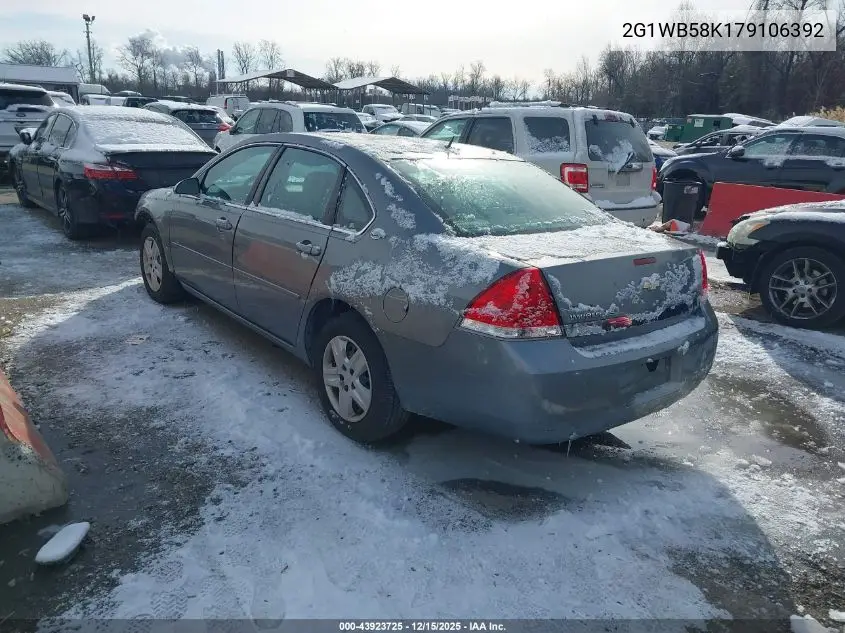 2G1WB58K179106392 2007 Chevrolet Impala Ls