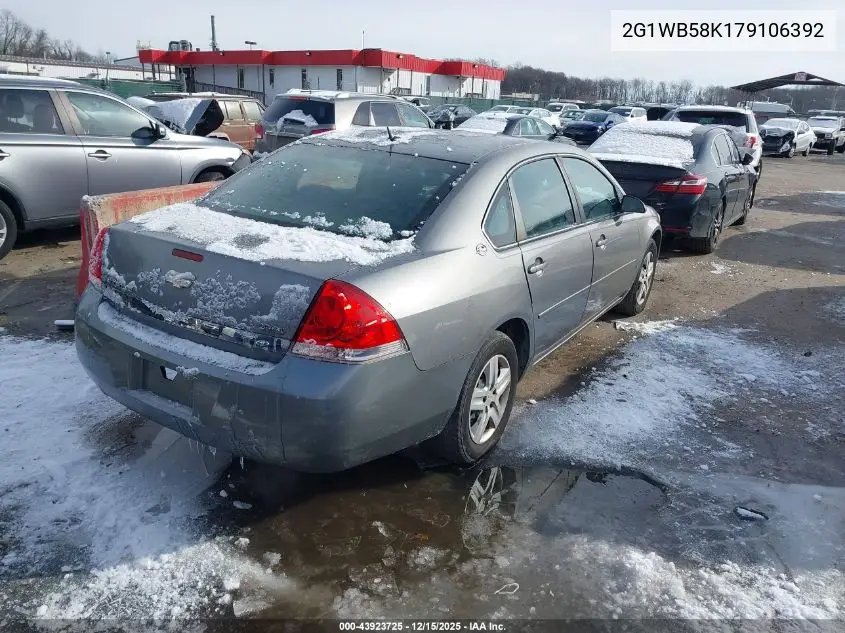 2G1WB58K179106392 2007 Chevrolet Impala Ls