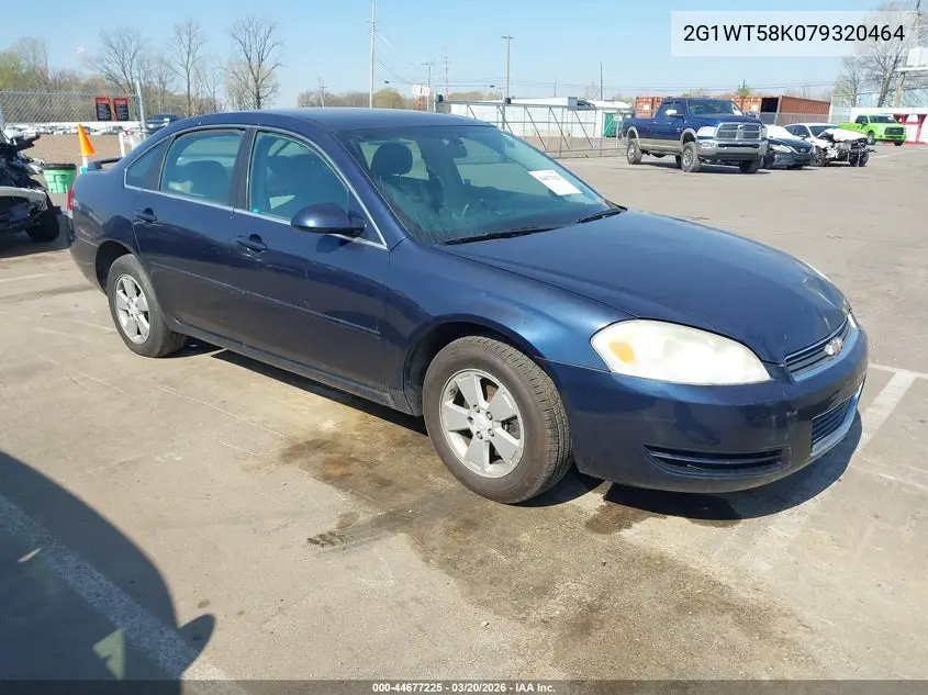 2G1WT58K079320464 2007 Chevrolet Impala Lt
