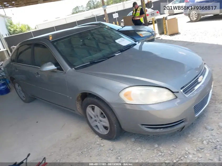 2G1WB58K179368817 2007 Chevrolet Impala Ls
